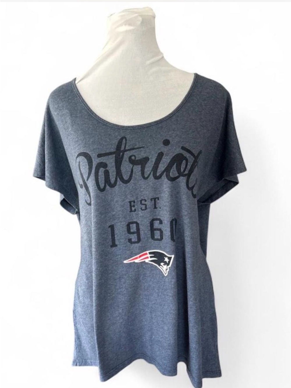 New England Patriots blue cotton & polyester t-shirt